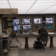 MOVIE-PIC-1.png BAT BUNKER COMPUTER CONSOLE SYSTEM AND DESK (THE DARK KNIGHT) SCALE 1/12