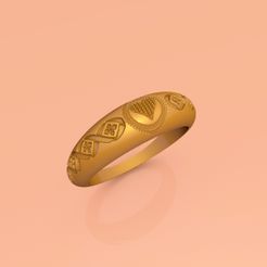 Wedding-Band-Jewellery-Ring-RWJSP11-Preview.jpg 3D file Wedding Band Jewellery Ring RWJSP11・3D printing design to download