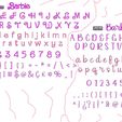 assemblyB1yB2.jpg Letras e números BARBIE (antigos e novos) | Logótipo