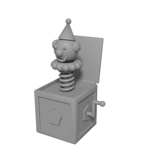 Jack in the Box Clown Toy Model