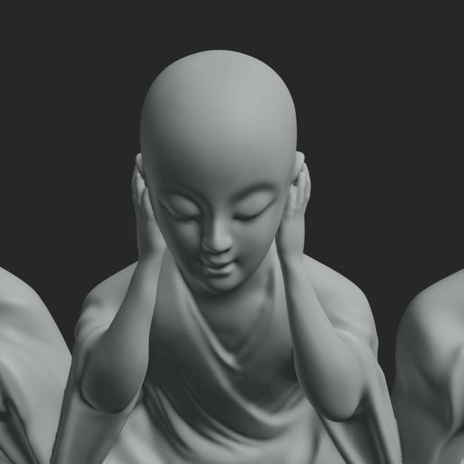 untitled7.jpg 3 MONKS WITH STAND  | BY DELTORVIK