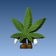 1.jpg Cannabis Leaf Character / Ganja Man