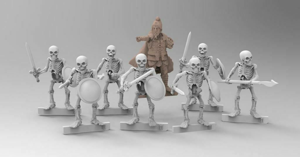cotht01.JPG Free STL file Skeleton Warrior - 28mm wargames fantasy miniature V2 Redux・3D print object to download, BigMrTong
