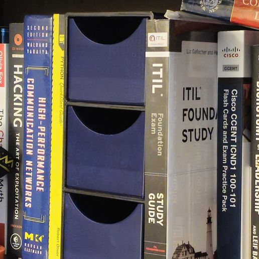 📚 240mm tall 3 drawer book shelf storage・Free STL File for 3D printing ...