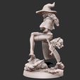 wip41.jpg Black clover - vanessa anoteca 3d print statue - witch figure