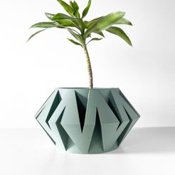 IMG_3070.jpg The Kovi Planter Pot with Drainage Tray & Stand Included: Modern and Unique Home Decor for Plants and Succulents  | STL File