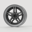 5.png Staggered Rims - Cheviot "Rebel" - Real Rims for Scale Model Cars (STL FILES)
