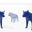 5.jpg Wolf - Wolf - Voxel - LowPoly - Wireframe 3D Model Print