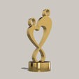 Shapr-Image-2023-03-22-190151.png Man Woman Infinity Heart Sculpture, Love Statue, Forever Eternal Love Couple In Love