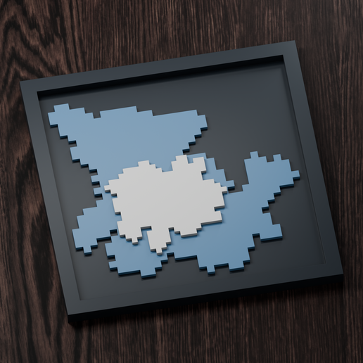 Armaldo Line - Pokemon Silhouette Frame | Box sprite | STL