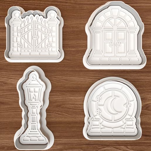 Haunted Cemetery Gate Cookie Cutter Set