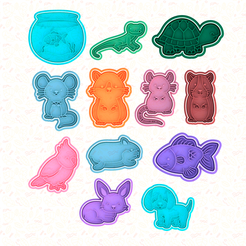 main.png Pets animals cookie cutter set of 12