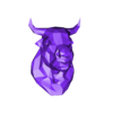 Bull_Head - DP.stl Bull Heat - Low Poly