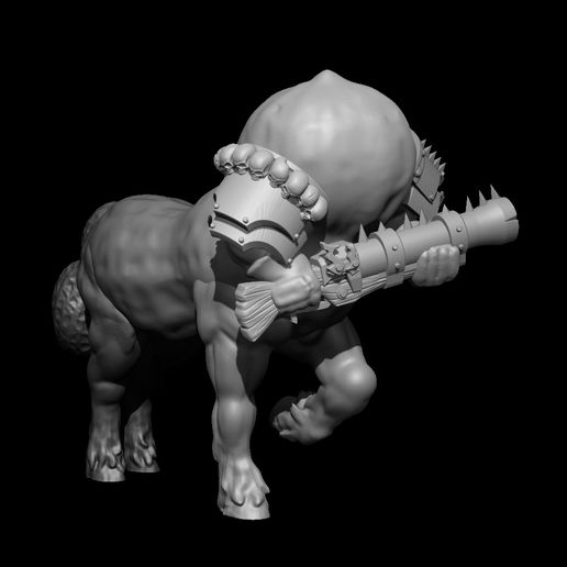 Thauruks with blunderbuss 3D model