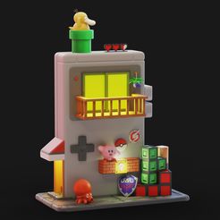 1.jpg STL-Datei Gameboy Haus Diorama・3D-druckbares Modell zum herunterladen