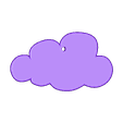 Cloud Earrings.stl Boucles d'oreilles nuage