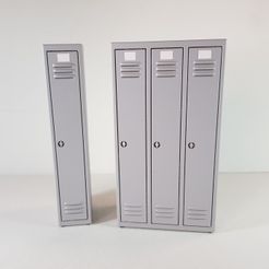vestiaire.jpg Fichier STL Armoires vestiaire 1:14・Design à télécharger et à imprimer en 3D