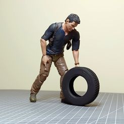 03.jpg Free STL file 1/10 Scale Car Tyre・Model to download and 3D print