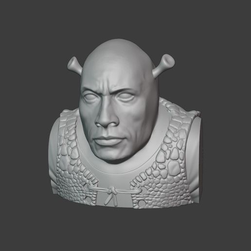 Shrock (Shred + The Rock Mashup) 3D model