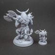 Patreon-february-3d-miniature-release-my3dprintforge-13.jpg Minotaur with axe 32mm and 75mm pre-supported