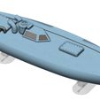 08.jpg Low Profile Stealth Semi Submersible Interceptor 1m RC Ready 3D Printable Model