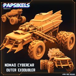720X720-nomad-cybercar-outer-exdoubler.jpg 3D file NOMAD CYBERCAR OUTER EXDOUBLER・3D printer model to download