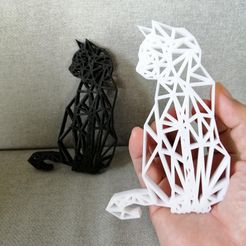 thumbnail_IMG_20201201_084521.jpg STL file CAT WALL SCULPTURE 2D・3D printable model to download