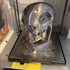 T800 Smooth Terminator Endoskull Printable WithBase (nicht ExoSkull), kfbest