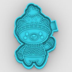 christmas-bear_1.jpg christmas bear - freshie mold - silicone mold box