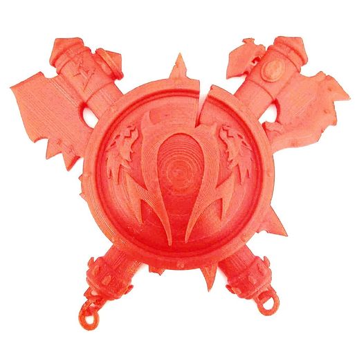 FortheHORRDEE.jpeg Warcraft 3 Orc Shield. For The Horde. World of Warcraft. Shield and Axes. Orc Sigil.