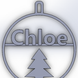 chloe.png personalized christmas bauble