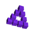 penrose5_v2.stl Penrose Triangle Illusion
