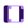 MIDDLE - CUBE SPEAKER 3inch - B (carré).stl Enceinte 3 pouces cubique (HP 8cm) - Speaker 3" cube