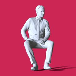 m_00000.jpg OBJ file Miniature Pose Character C128・3D print design to download, Characters