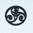 triskelion-tribal-1.png Triquetra symbol, Holy Trinity or triskelion, Celtic symbol of eternity, Trinity symbol keychain, spiritual wall art decor, fridge magnet, pendant