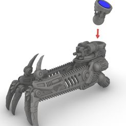 Cazador-Chainweapon-5.jpg Cazador-Doppelkettenwaffe und schwere Flammenkanone (nur Waffen)