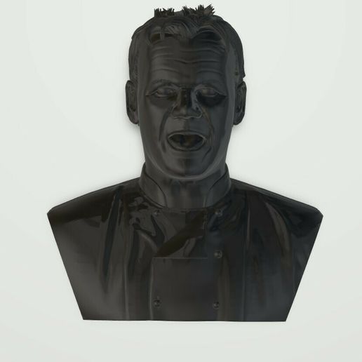 👤 Bust of Chef Gordon Ramsay・ STL File for ・Cults