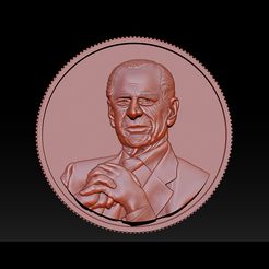 003.jpg 3D file Prince Philip - Coin・3D printer design to download, briarena8185