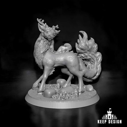 ⚖️ Kirin – Guardian of Balance・ STL File for 3D printing・Cults