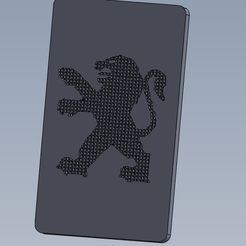 01.png Datei STL Peugeot Lufterfrischer・Design für 3D-Drucker zum herunterladen