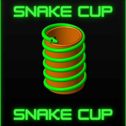 Snake Cup 3D model