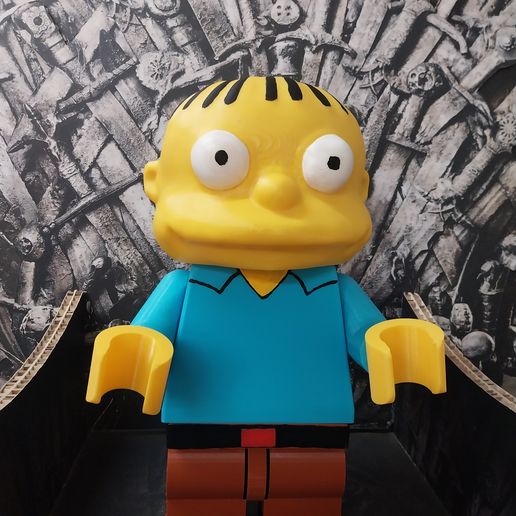 👾 Ralph Wiggum Simpsons lego minifigure and head・3D Print with the ...