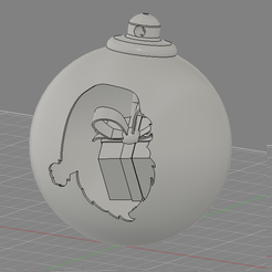 Boule-03.4-In-03.0.png Ø 70 mm Christmas balls with holders - Ready to print ( Christmas ball ) (B03.4I03.0)