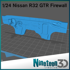 Cults-Firewall-24.png STL file Tamiya R32 GTR Firewall・3D printer model to download