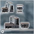 2.jpg Modern industrial station with warehouse buildings and large pipe silo (1) - Modern WW2 WW1 World War Diaroma Wargaming RPG Mini Hobby