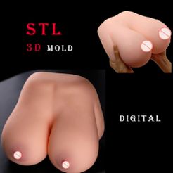 24254.jpg Fichier STL 3D FOR PRINT STL MOLD - MASTURBATOR mâle seins seins ADULT SEX XXX・Modèle pour impression 3D à télécharger