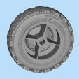 8.jpg STL printable Tire and Rims for Lada Niva  3D print