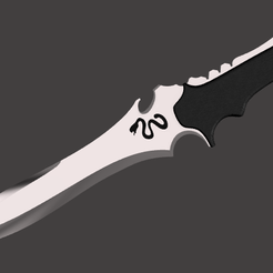 1.png Fichier STL Residual Evil 4 : Remake - Couteau de combat de Jack Krauser Modèle 3D・Modèle pour impression 3D à télécharger
