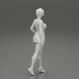 Girl-0022.jpg Free Photo  Happy brunette woman with short hair in denim short overalls 3D Print Model