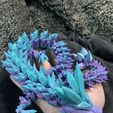 Kristalldrache, bewegliches Flexi-Wackeltier, Druck an Ort und Stelle, Fantasy
